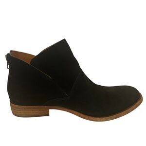 Kork-Ease Womens Ryder Ankle Booties Sz 7 M Black Suede Leather Western Festival